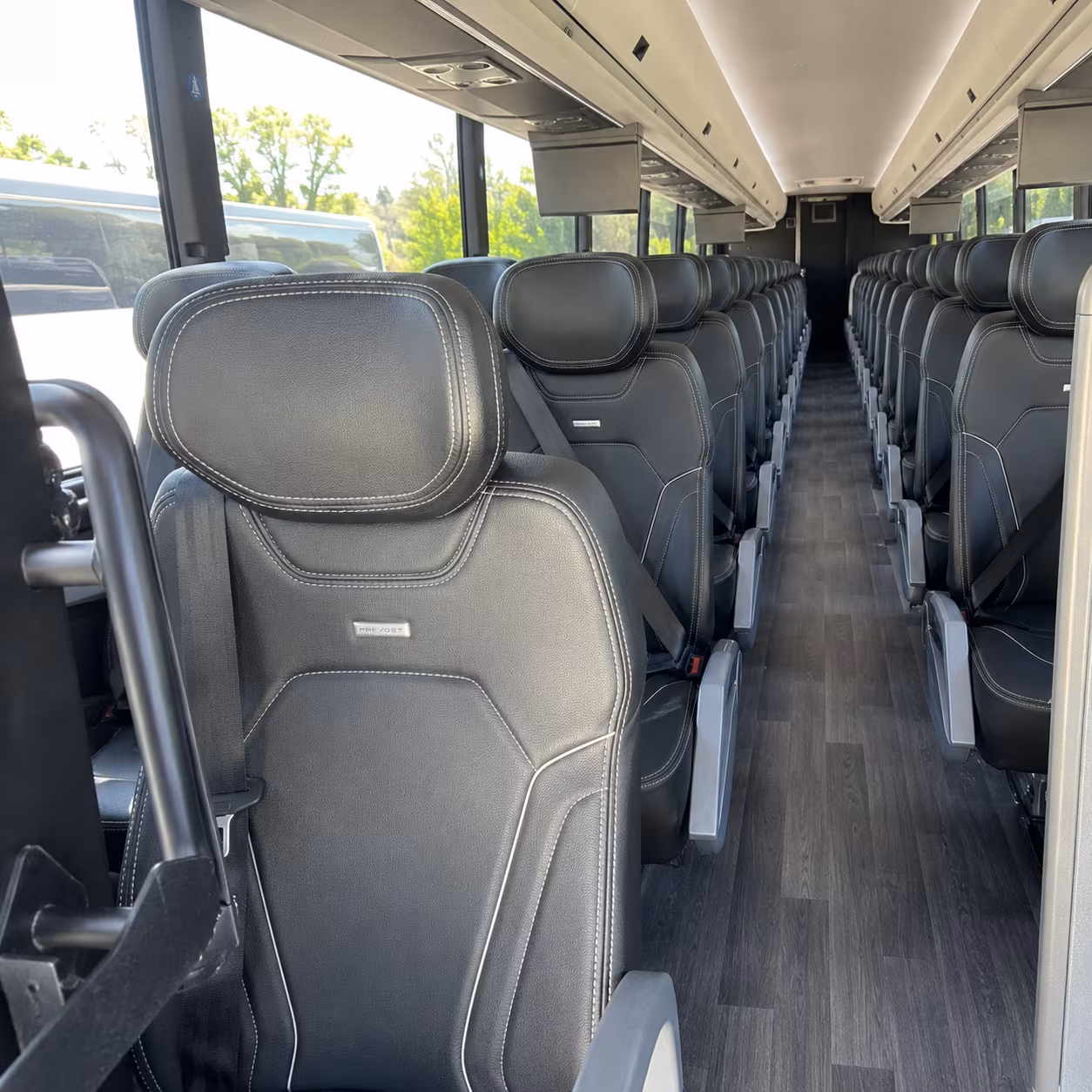 gresham charter bus rental interior